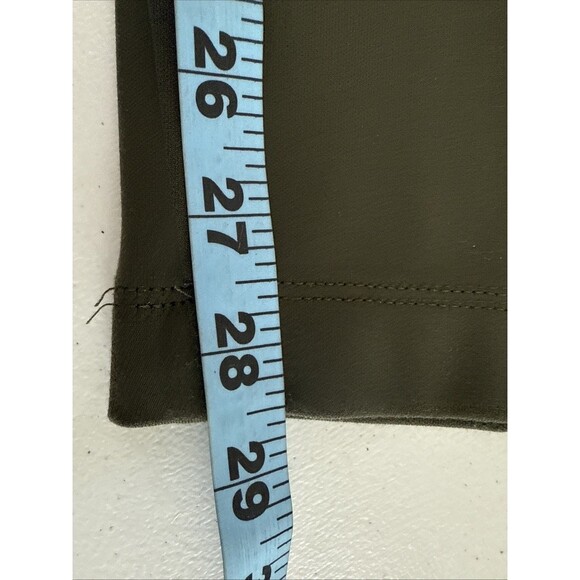 Athleta‎ Pants Womens M Petite Olive Delancey Straight Leg High Rise - Picture 9 of 13